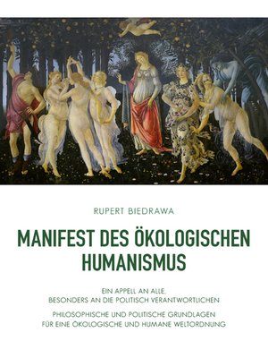 cover image of Manifest des ökologischen Humanismus